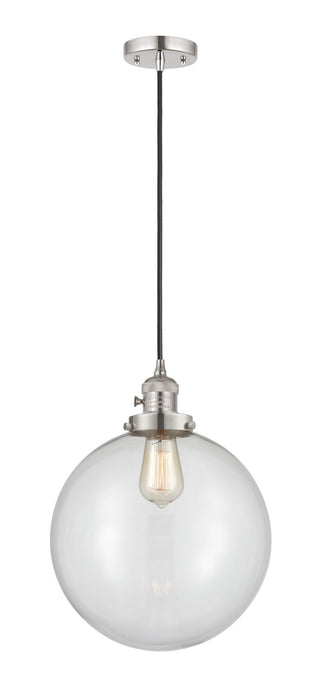 Innovations - 201CSW-PN-G202-12 - One Light Mini Pendant - Franklin Restoration - Polished Nickel