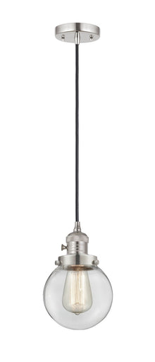 Franklin Restoration One Light Mini Pendant Polished Nickel