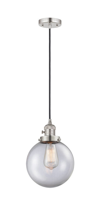 Innovations - 201CSW-PN-G202-8 - One Light Mini Pendant - Franklin Restoration - Polished Nickel