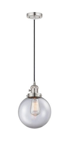 Franklin Restoration One Light Mini Pendant Polished Nickel