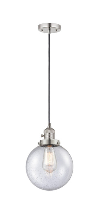 Innovations - 201CSW-PN-G204-8 - One Light Mini Pendant - Franklin Restoration - Polished Nickel