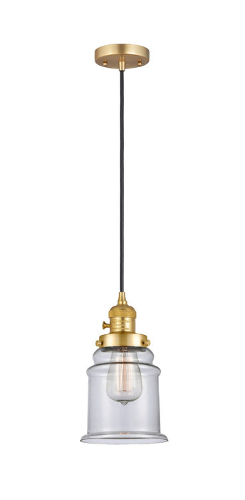 Innovations - 201CSW-SG-G182 - One Light Mini Pendant - Franklin Restoration - Satin Gold