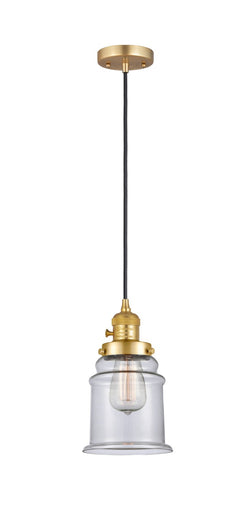 Franklin Restoration One Light Mini Pendant Satin Gold