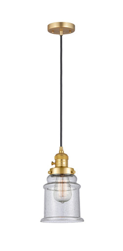 Franklin Restoration One Light Mini Pendant Satin Gold