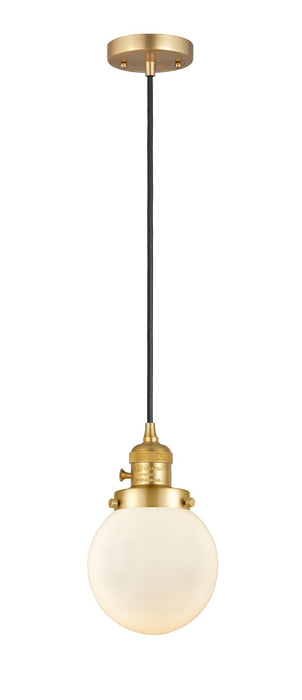 Innovations - 201CSW-SG-G201-6 - One Light Mini Pendant - Franklin Restoration - Satin Gold