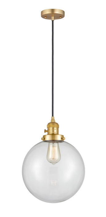 Innovations - 201CSW-SG-G202-10-LED - LED Mini Pendant - Franklin Restoration - Satin Gold