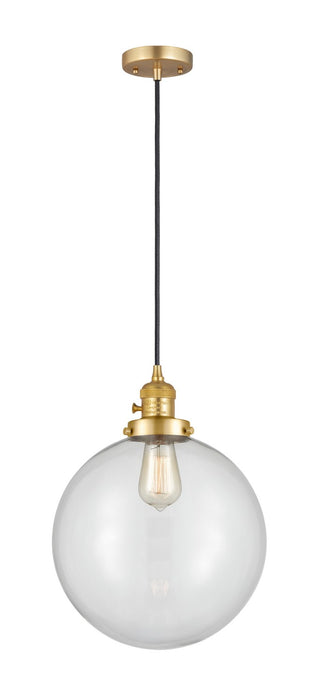 Innovations - 201CSW-SG-G202-12-LED - LED Mini Pendant - Franklin Restoration - Satin Gold