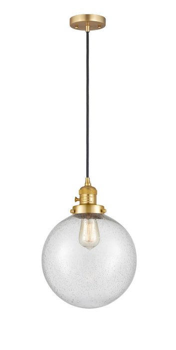 Innovations - 201CSW-SG-G204-10-LED - LED Mini Pendant - Franklin Restoration - Satin Gold