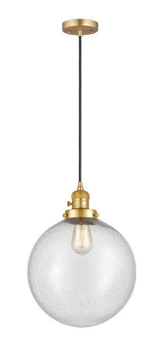 Innovations - 201CSW-SG-G204-12-LED - LED Mini Pendant - Franklin Restoration - Satin Gold