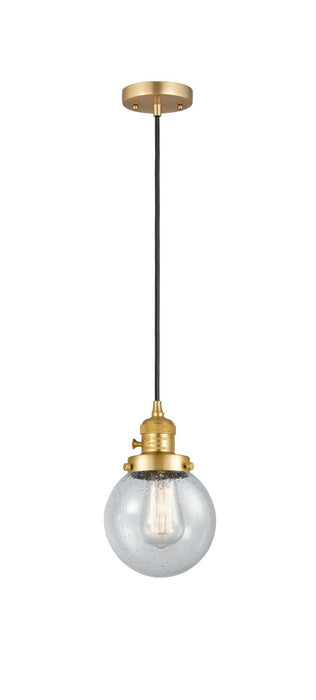 Innovations - 201CSW-SG-G204-6 - One Light Mini Pendant - Franklin Restoration - Satin Gold