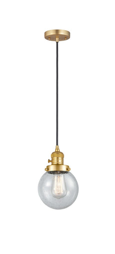 Franklin Restoration One Light Mini Pendant Satin Gold