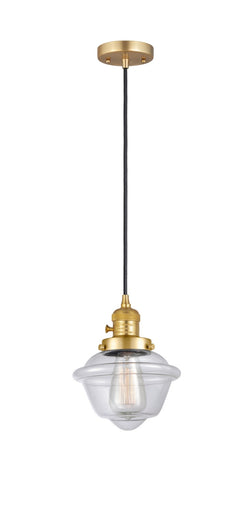 Franklin Restoration One Light Mini Pendant Satin Gold