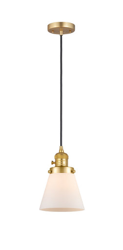 Franklin Restoration One Light Mini Pendant Satin Gold