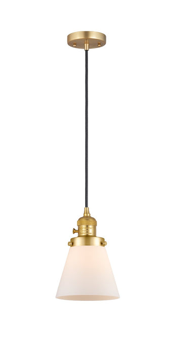 Innovations - 201CSW-SG-G61-LED - LED Mini Pendant - Franklin Restoration - Satin Gold