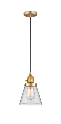 Franklin Restoration One Light Mini Pendant Satin Gold