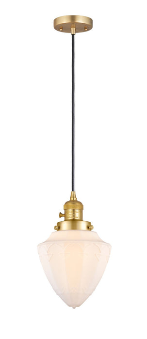Innovations - 201CSW-SG-G661-7 - One Light Mini Pendant - Franklin Restoration - Satin Gold