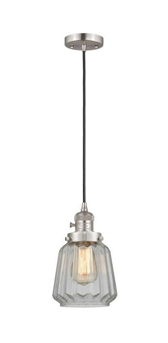 Innovations - 201CSW-SN-G142-LED - LED Mini Pendant - Franklin Restoration - Brushed Satin Nickel