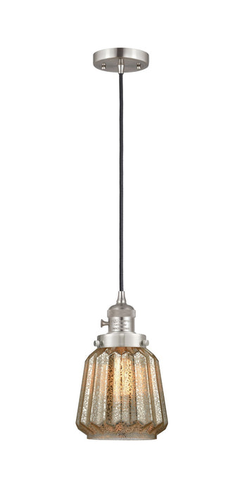 Innovations - 201CSW-SN-G146 - One Light Mini Pendant - Franklin Restoration - Brushed Satin Nickel