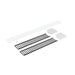 Nora Lighting - NLUD-4LOUVBW - Louver Accessory Set - LED Linear - Black / White End Caps