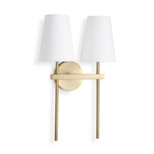 Regina Andrew - 15-1211 - Two Light Wall Sconce - Southern Living - Natural Brass