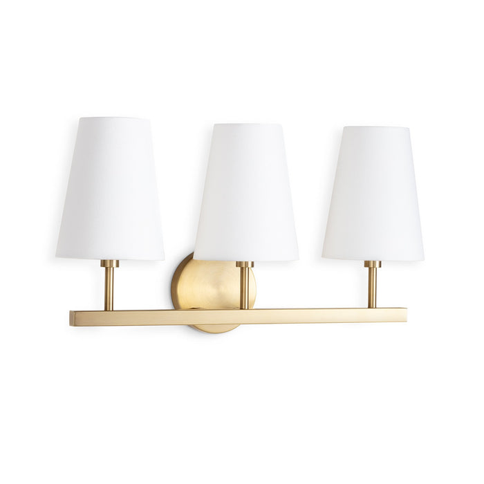 Regina Andrew - 15-1212 - Three Light Wall Sconce - Southern Living - Natural Brass