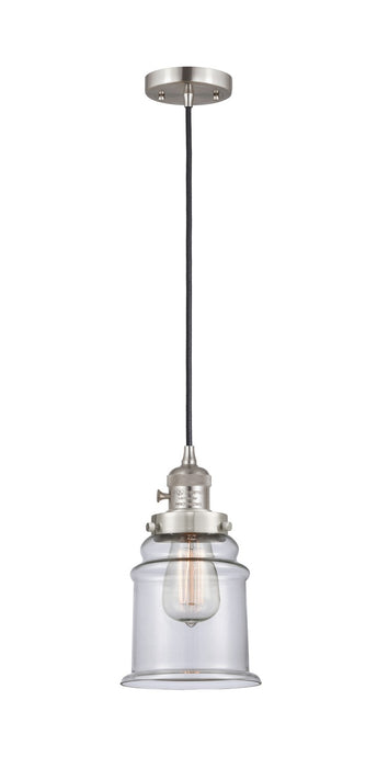 Innovations - 201CSW-SN-G182 - One Light Mini Pendant - Franklin Restoration - Brushed Satin Nickel