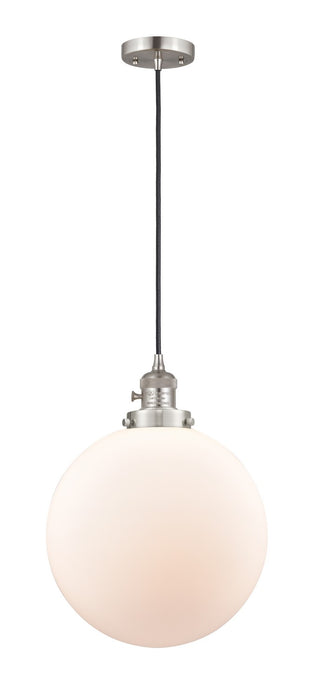 Innovations - 201CSW-SN-G201-12 - One Light Mini Pendant - Franklin Restoration - Brushed Satin Nickel