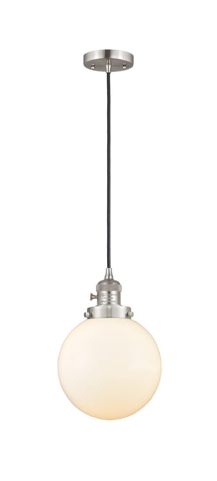Innovations - 201CSW-SN-G201-8 - One Light Mini Pendant - Franklin Restoration - Brushed Satin Nickel