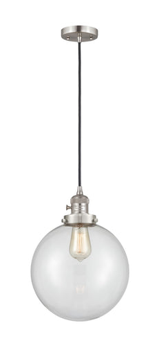Franklin Restoration One Light Mini Pendant Brushed Satin Nickel