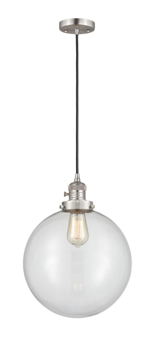Innovations - 201CSW-SN-G202-12 - One Light Mini Pendant - Franklin Restoration - Brushed Satin Nickel