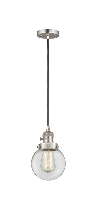 Innovations - 201CSW-SN-G202-6 - One Light Mini Pendant - Franklin Restoration - Brushed Satin Nickel