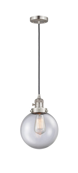 Innovations - 201CSW-SN-G202-8 - One Light Mini Pendant - Franklin Restoration - Brushed Satin Nickel