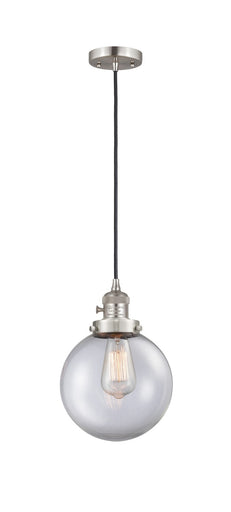 Franklin Restoration LED Mini Pendant Brushed Satin Nickel