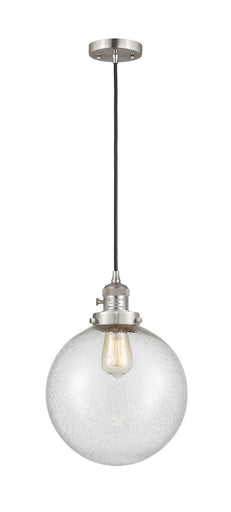 Franklin Restoration One Light Mini Pendant Brushed Satin Nickel