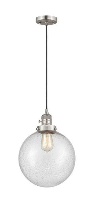 Innovations - 201CSW-SN-G204-10-LED - LED Mini Pendant - Franklin Restoration - Brushed Satin Nickel