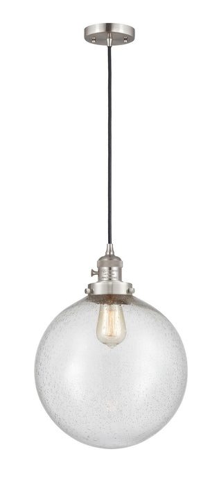 Innovations - 201CSW-SN-G204-12 - One Light Mini Pendant - Franklin Restoration - Brushed Satin Nickel