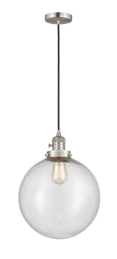 Franklin Restoration One Light Mini Pendant Brushed Satin Nickel