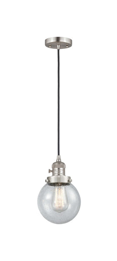 Franklin Restoration One Light Mini Pendant Brushed Satin Nickel