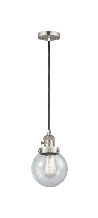 Innovations - 201CSW-SN-G204-6-LED - LED Mini Pendant - Franklin Restoration - Brushed Satin Nickel