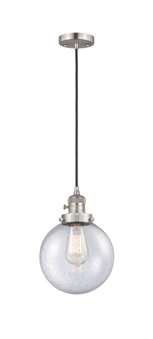 Innovations - 201CSW-SN-G204-8 - One Light Mini Pendant - Franklin Restoration - Brushed Satin Nickel