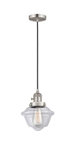 Franklin Restoration One Light Mini Pendant Brushed Satin Nickel