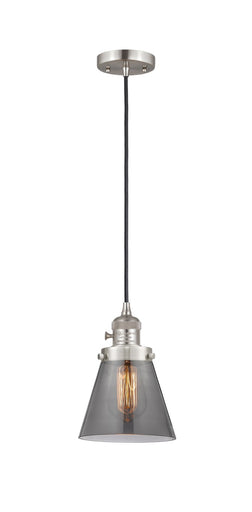 Franklin Restoration One Light Mini Pendant Brushed Satin Nickel