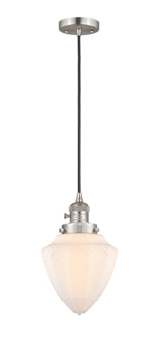 Franklin Restoration One Light Mini Pendant Brushed Satin Nickel