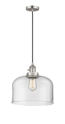 Franklin Restoration One Light Mini Pendant Brushed Satin Nickel