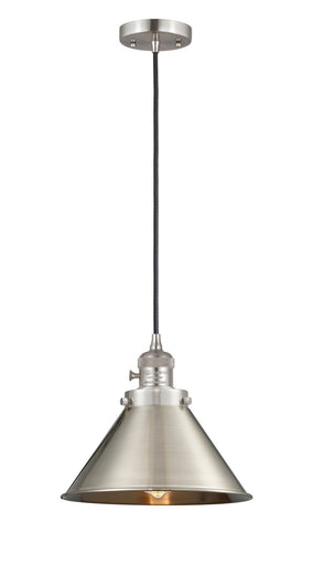 Franklin Restoration One Light Mini Pendant Brushed Satin Nickel