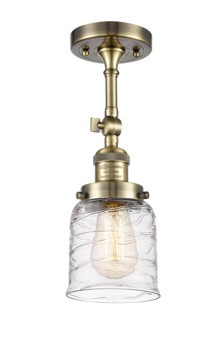 Innovations - 201F-AB-G513 - One Light Semi-Flush Mount - Franklin Restoration - Antique Brass