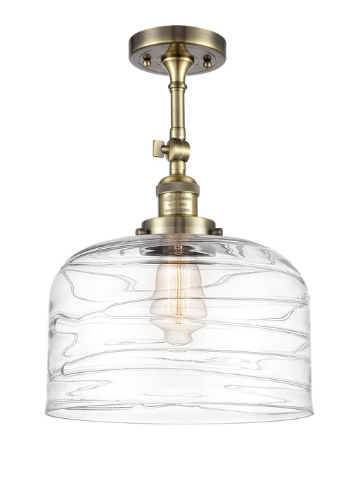 Innovations - 201F-AB-G713-L-LED - LED Semi-Flush Mount - Franklin Restoration - Antique Brass