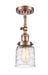 Innovations - 201F-AC-G513 - One Light Semi-Flush Mount - Franklin Restoration - Antique Copper