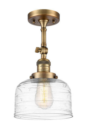 Franklin Restoration One Light Semi-Flush Mount Brushed Brass