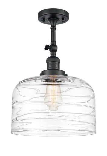 Franklin Restoration One Light Semi-Flush Mount Matte Black